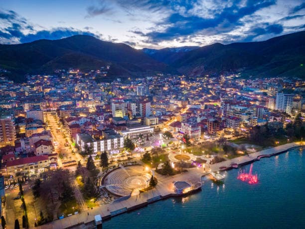Panoramic view of Pogradec showcasing modern urban living and real estate opportunities