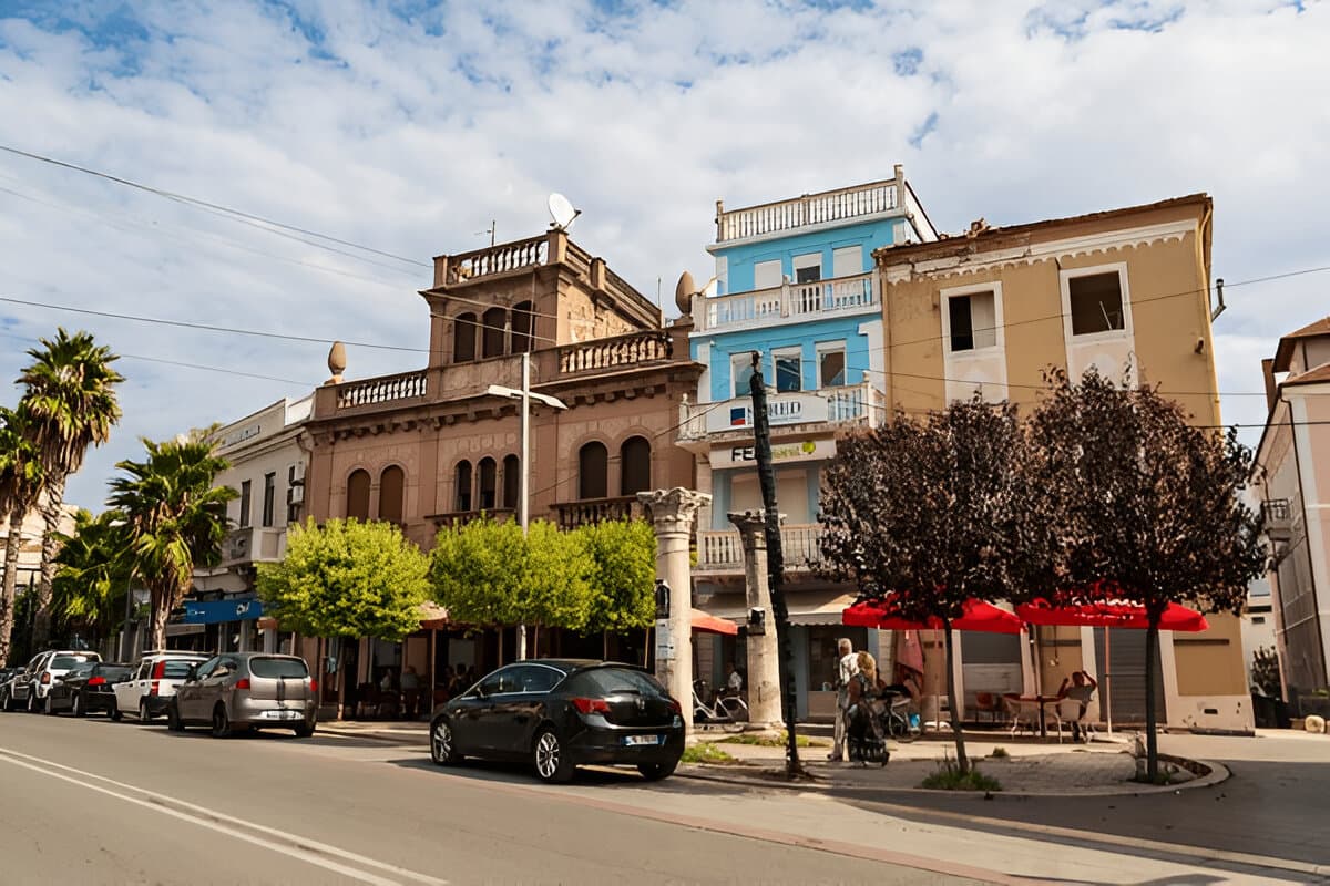 Modern apartment buildings and houses in Durrës showcasing beautiful real estate properties