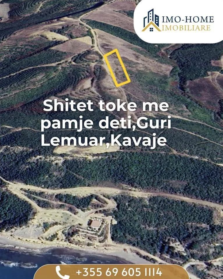Tokë në shitje pranë plazhit të bukur me guralecë në Kavajë