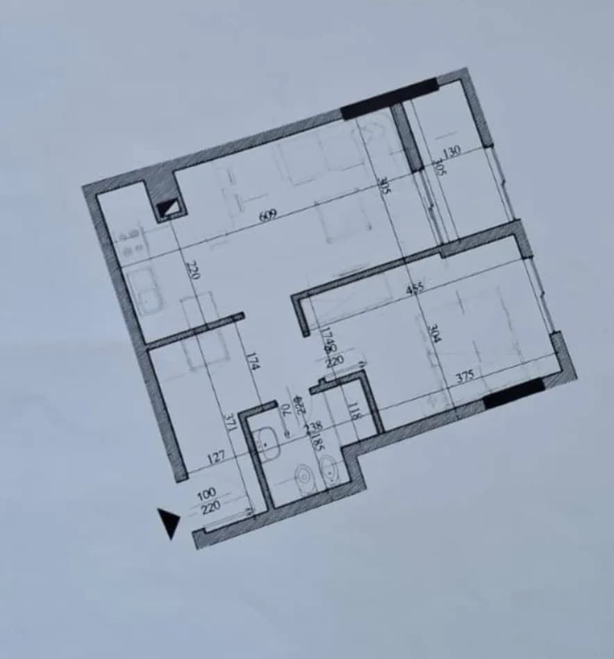 Apartament 1+1 në shitje te Unaza e Re, Tiranë