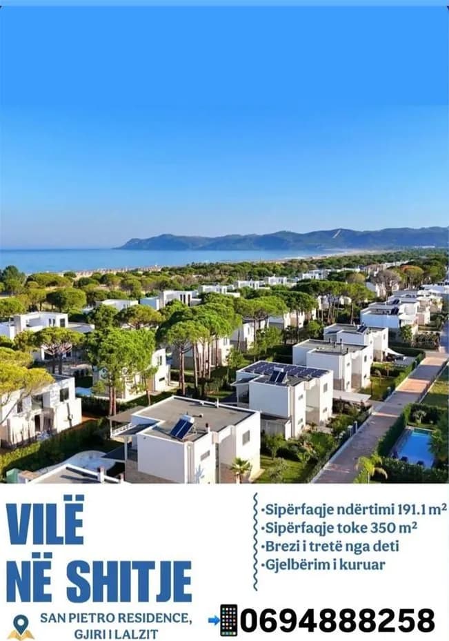 Villa for sale in San Pietro Residenc, Durres