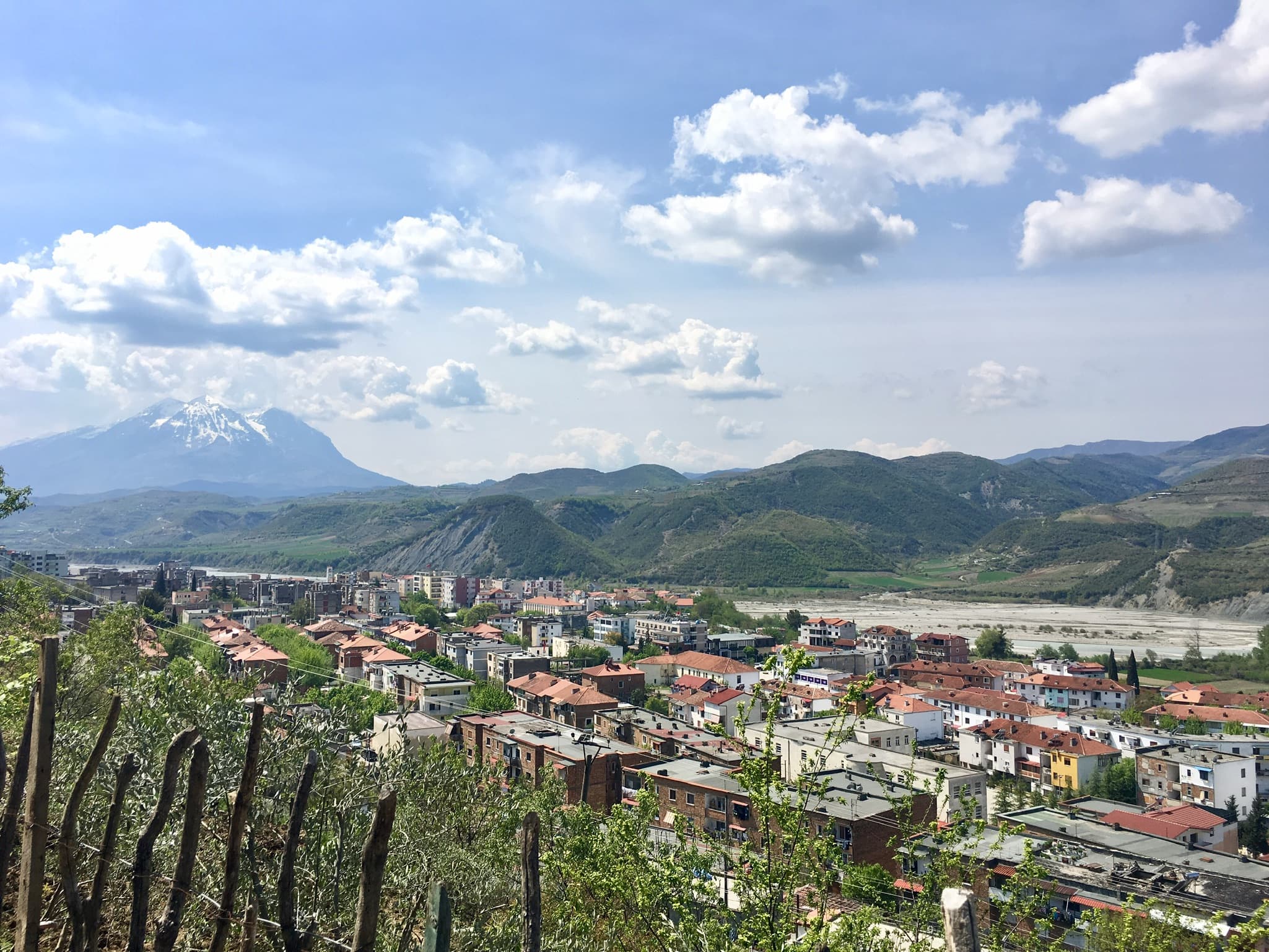Panoramic view of Gramsh showcasing modern urban living and real estate opportunities