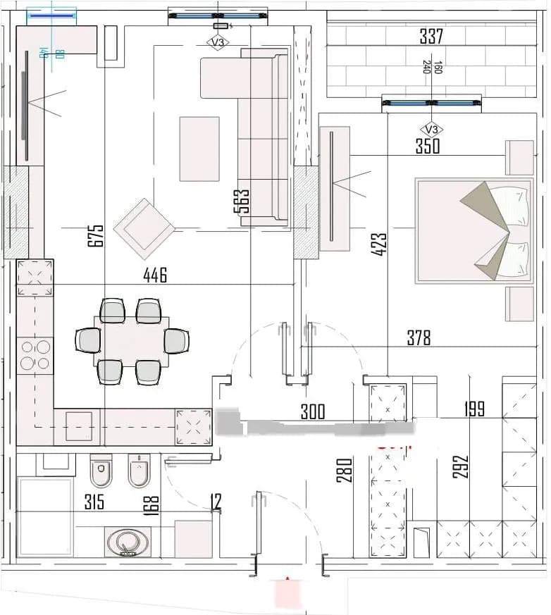 Apartament 1+1 në shitje në Rrugën Lidhja e Prizrenit, Tiranë