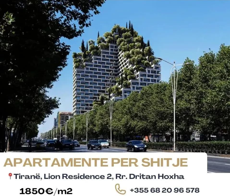 2-bedroom apartment for sale in Lion Residence, Tirane