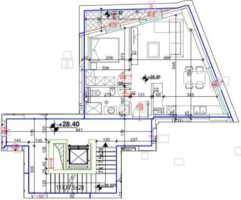 Apartament 1+1 në shitje te Fax News, Tiranë