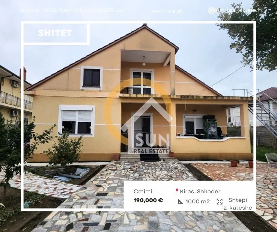 Vilë 2+1 në shitje në Lagjja Kiras, Shkodër