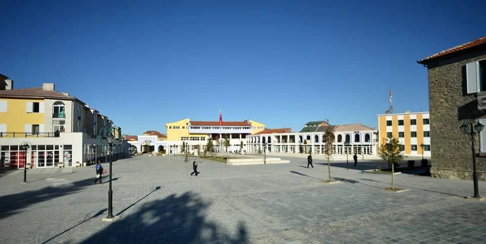 Panoramic view of Ersekë  showcasing modern urban living and real estate opportunities