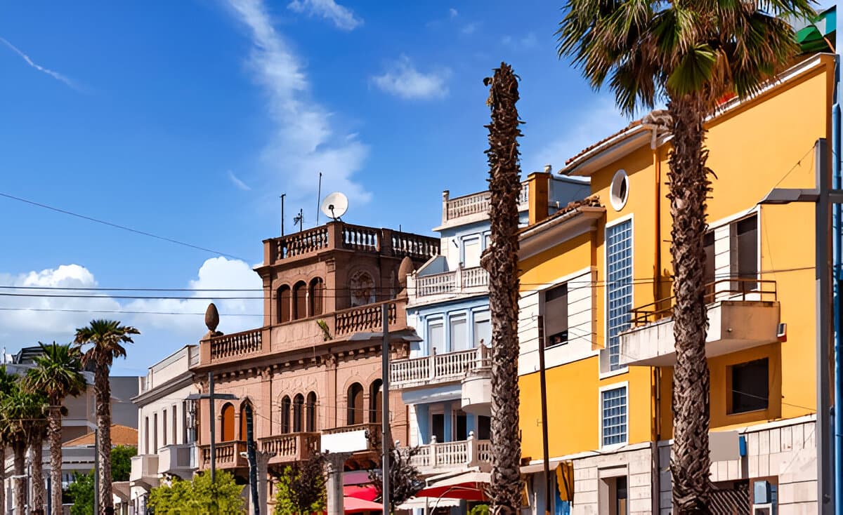 Modern apartment buildings and houses in Durrës showcasing beautiful real estate properties