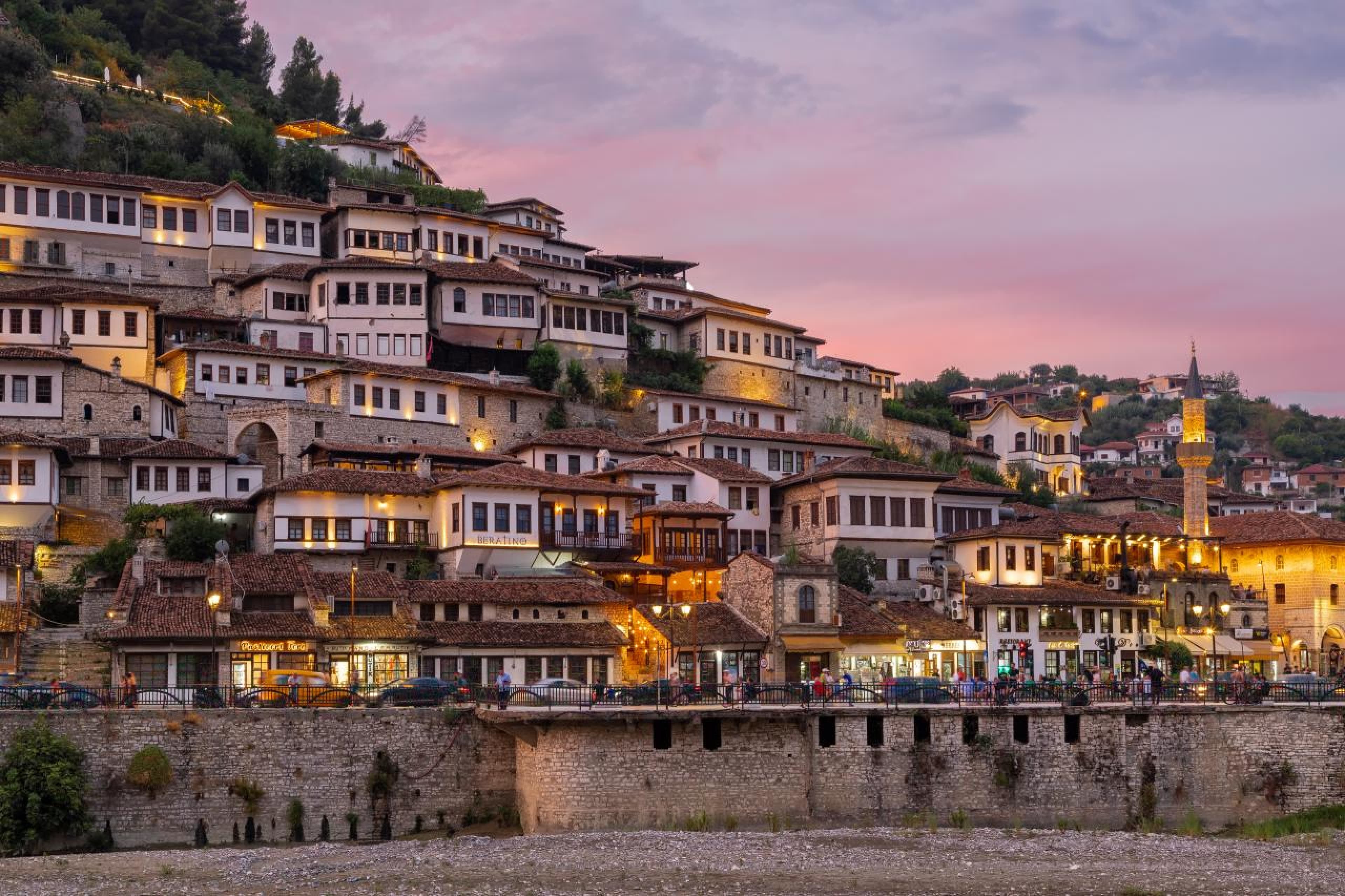 Panoramic view of Berat showcasing modern urban living and real estate opportunities